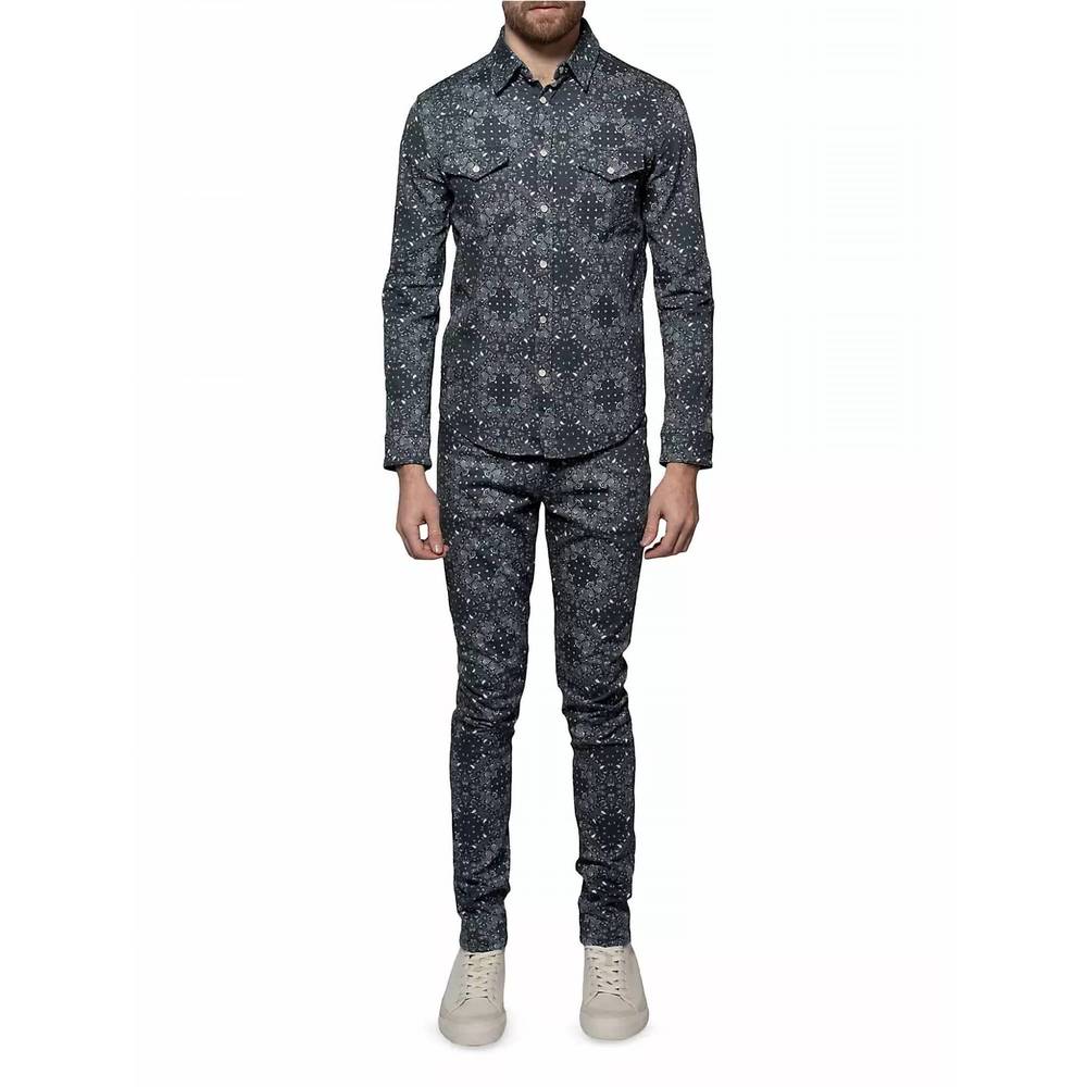 NEW MONFRERE eastwood shirt in haze bandana
